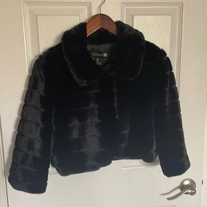{Forever 21} Faux Fur Bolero